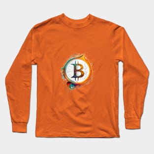 Bitcoin Three by Patrick Hager Long Sleeve T-Shirt